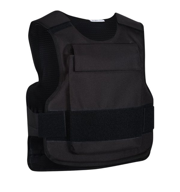 CHALECO ANTIBALAS ANTIPUNZÓN CORDURA IIIA CON BOLSILLOS SAPI PARA PLACAS - NEGRO - Imagen 3